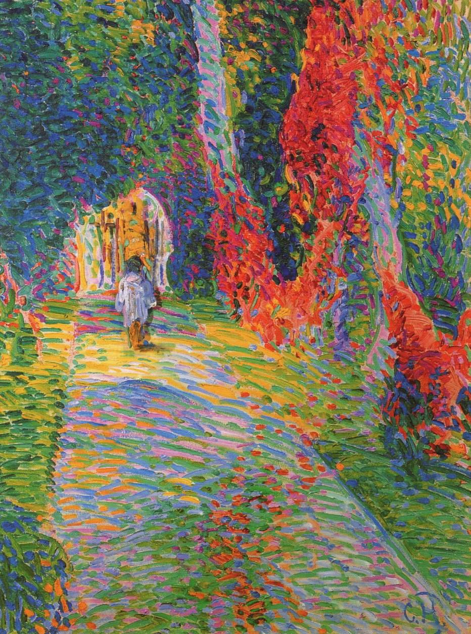 Herbstlicher Parkweg in Pretzfeld von Curt Herrmann