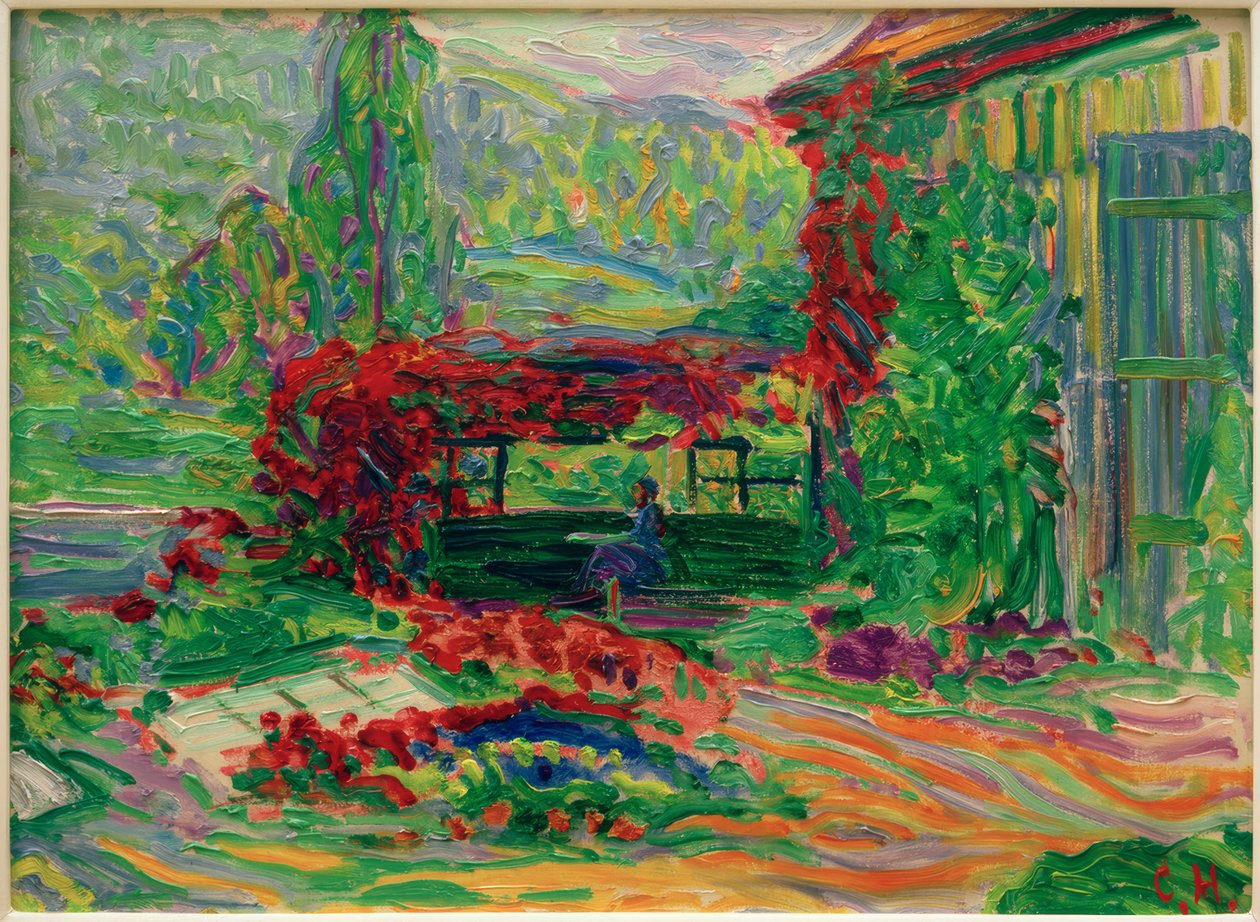 Gartenlaube beim Schloss Pretzfeld von Curt Herrmann