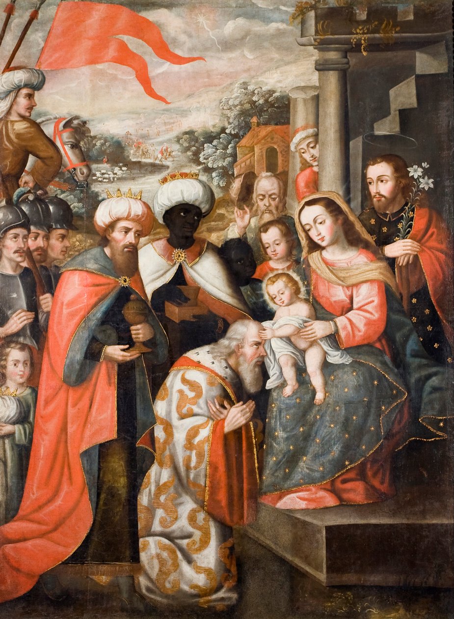 Anbetung der Könige von Cuzco School