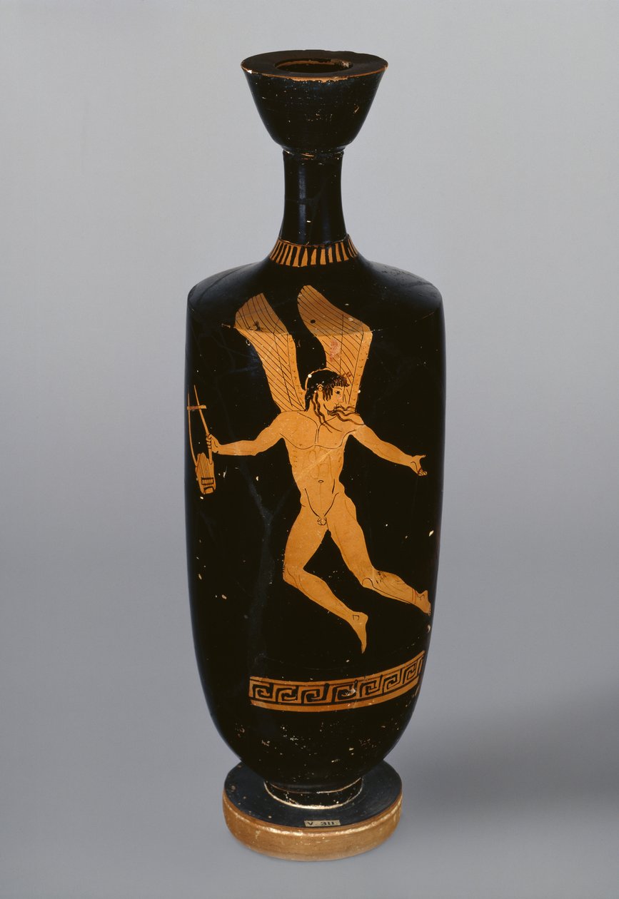 Attische rotfigurige Lekythos mit Eros, ca. 480 v. Chr. von Cypriot