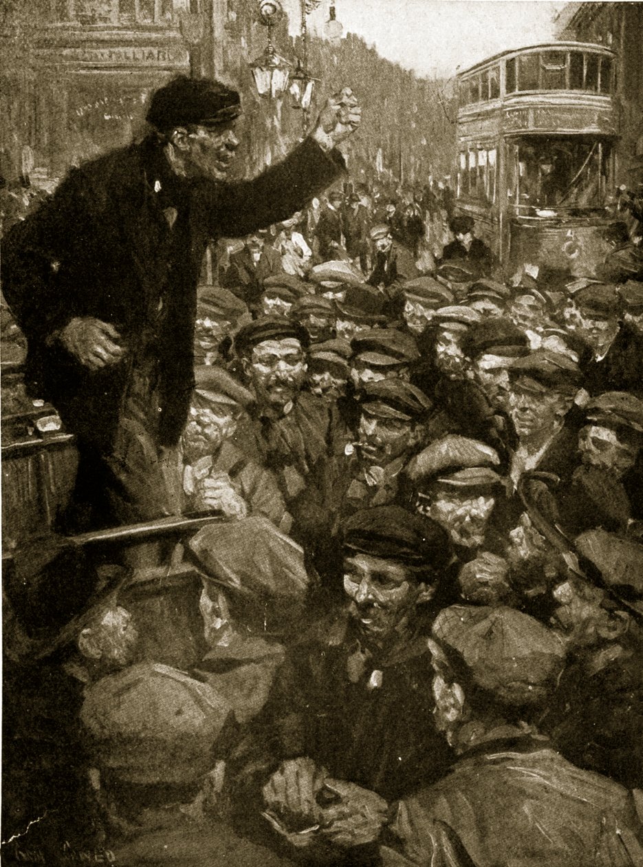 Politik in Battersea, 1910 von Cyrus Cuneo