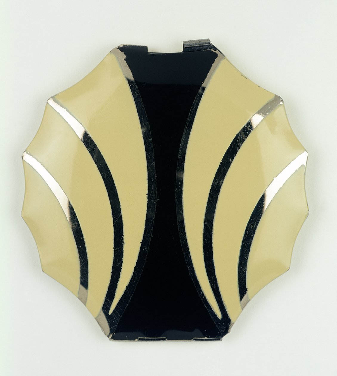 Prinzessin Art Deco Puderdose, Tschechisch, 1920er Jahre von Czech School