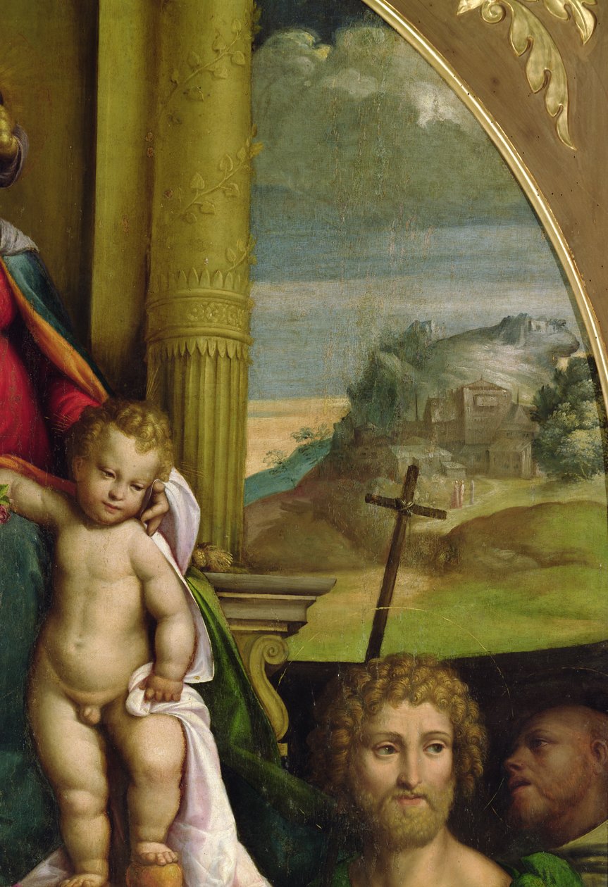 Die thronende Jungfrau (Detail) von D. and Garofalo Dossi