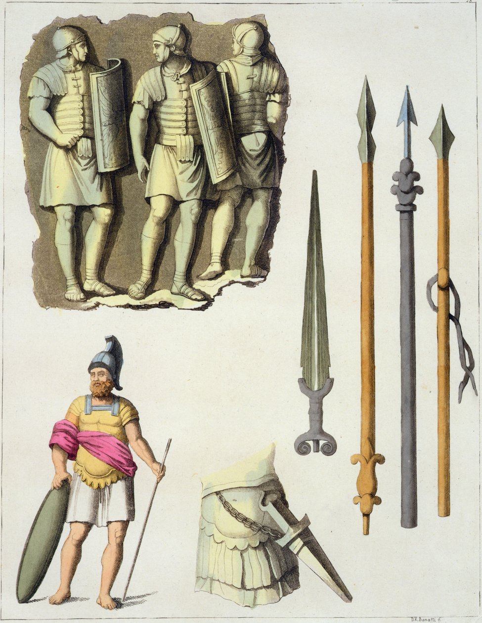 Uniform und Waffen der römischen Legionäre, aus 