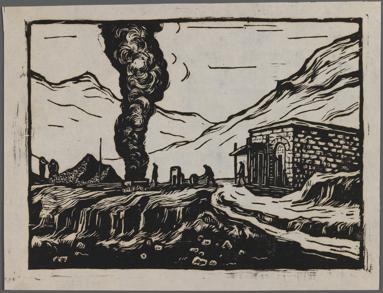 Stahlraffinerie, ca. 1945 von Dah Ma