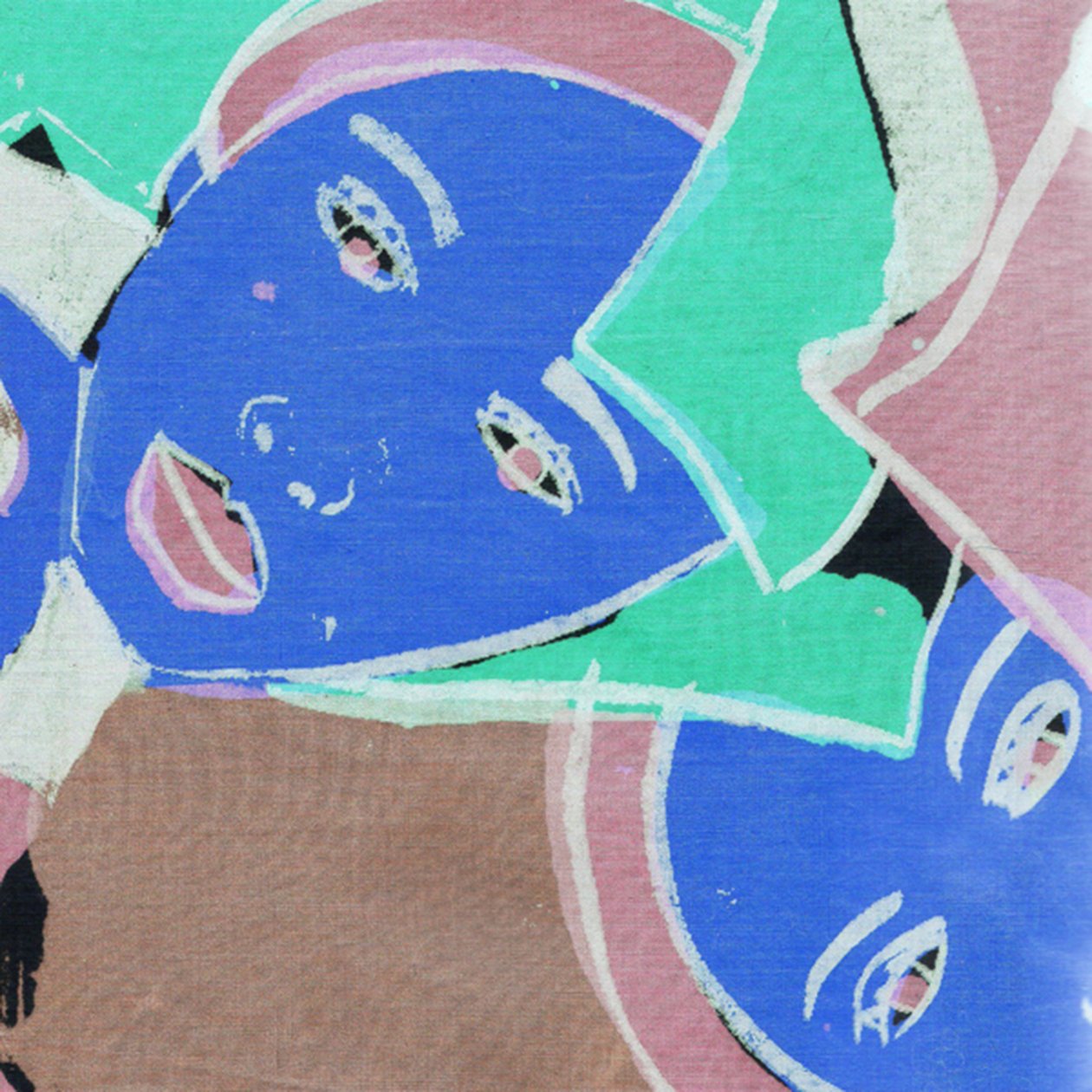 Blaue Gesichter, 2017 von Daisy de Villeneuve