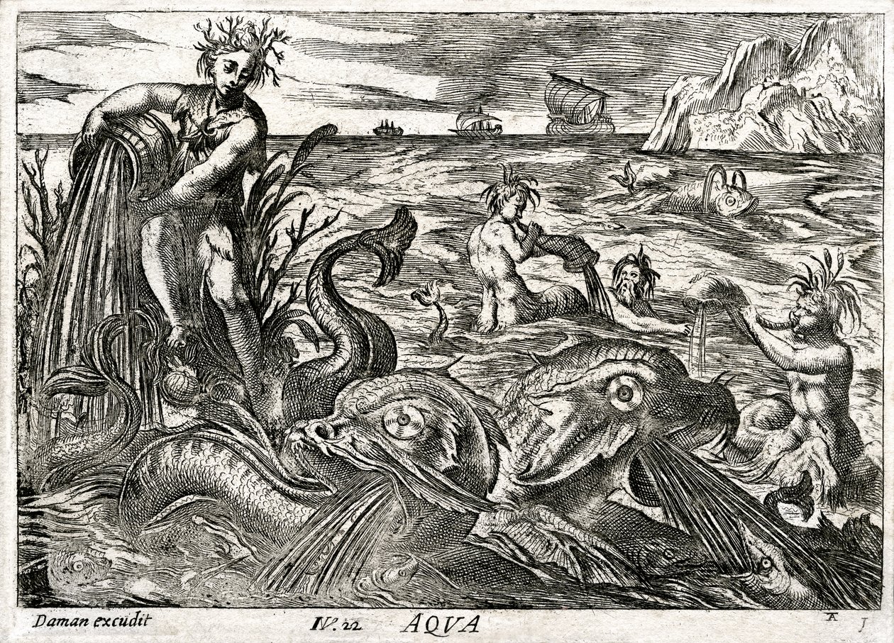 Aqua: Allegorie des Wassers von Daman