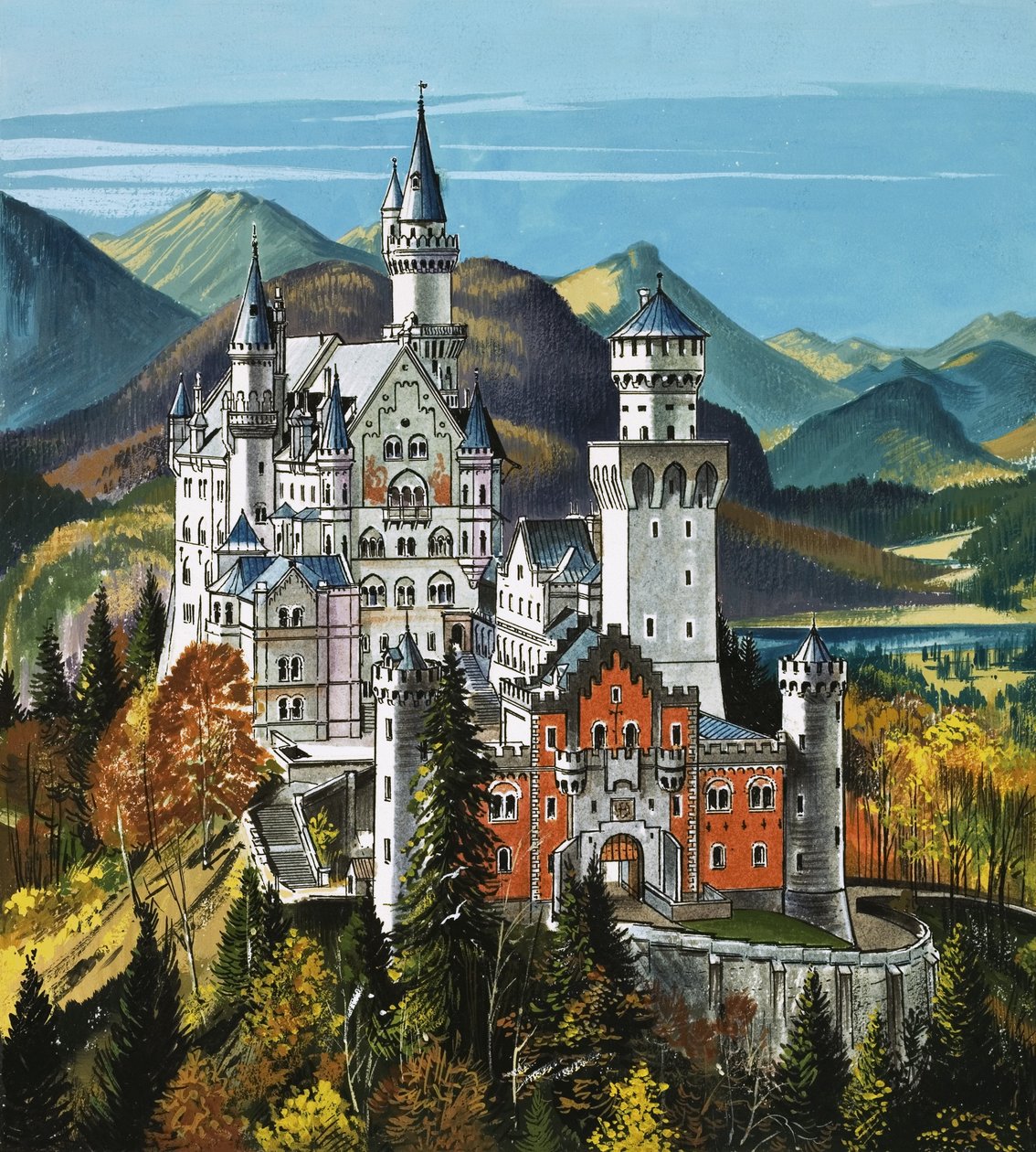Schloss Neuschwanstein von Dan Escott