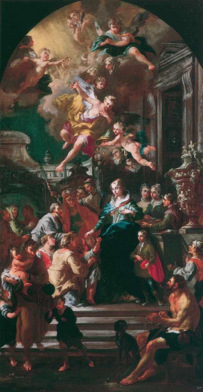 Almosenspende der Hl. Elisabeth von Portugal von Daniel Gran
