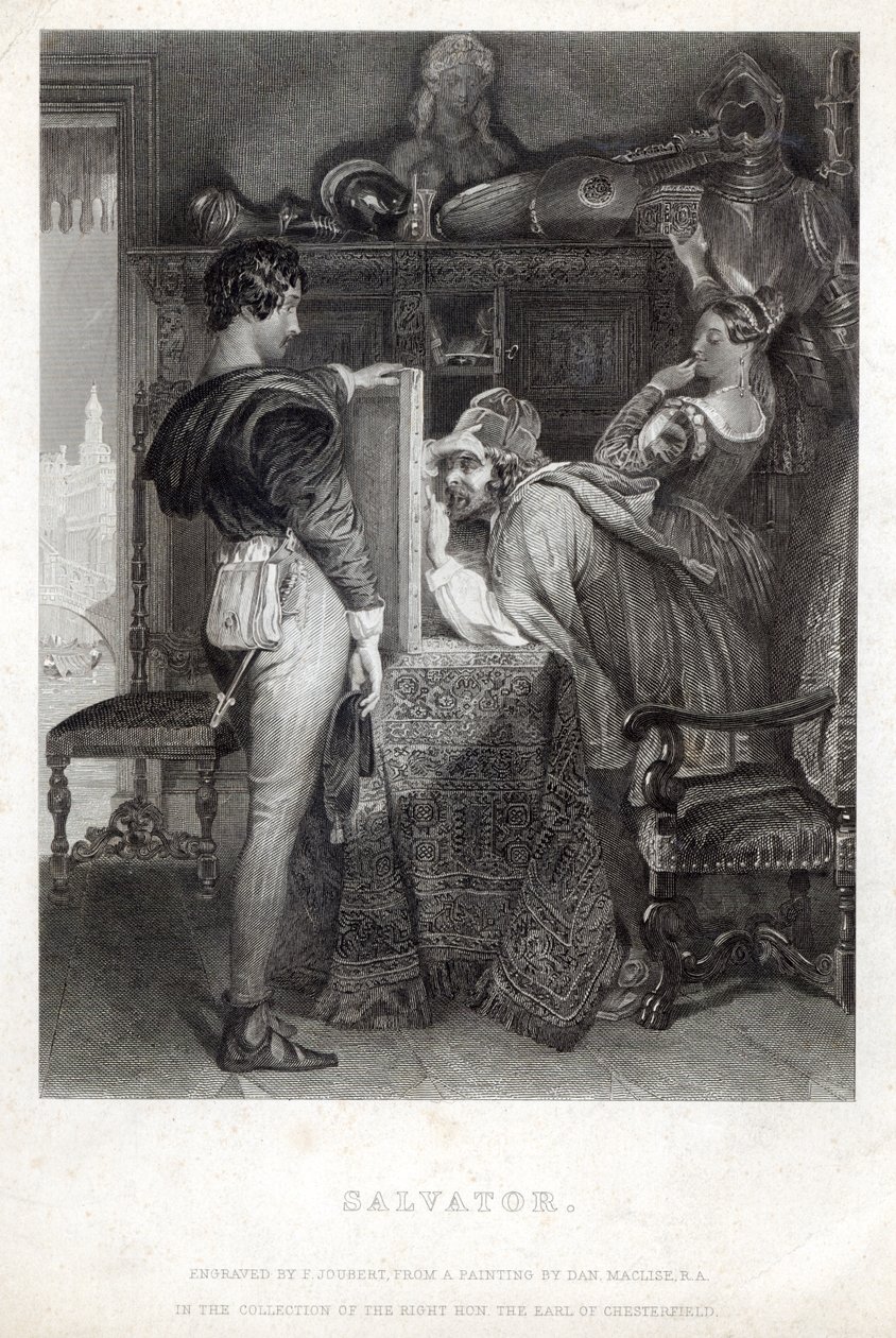 Salvator, gestochen von Ferdinand Jean Joubert von Daniel Maclise