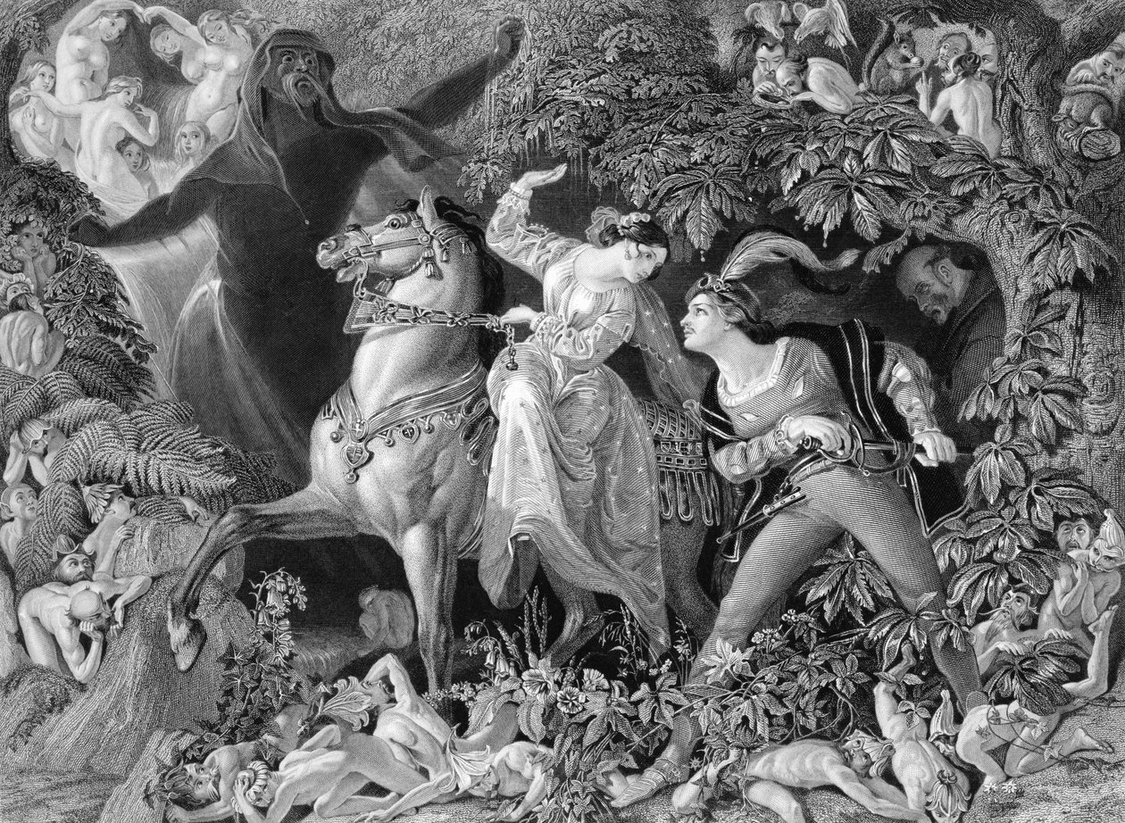 Undine, graviert von Charles W. Sharpe (1818-99), 1855 von Daniel Maclise