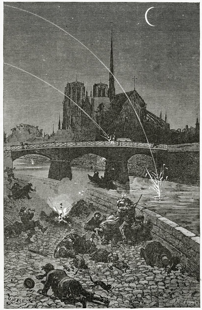 Paris unter Beschuss, 19. Jahrhundert von Daniel Urrabieta Vierge