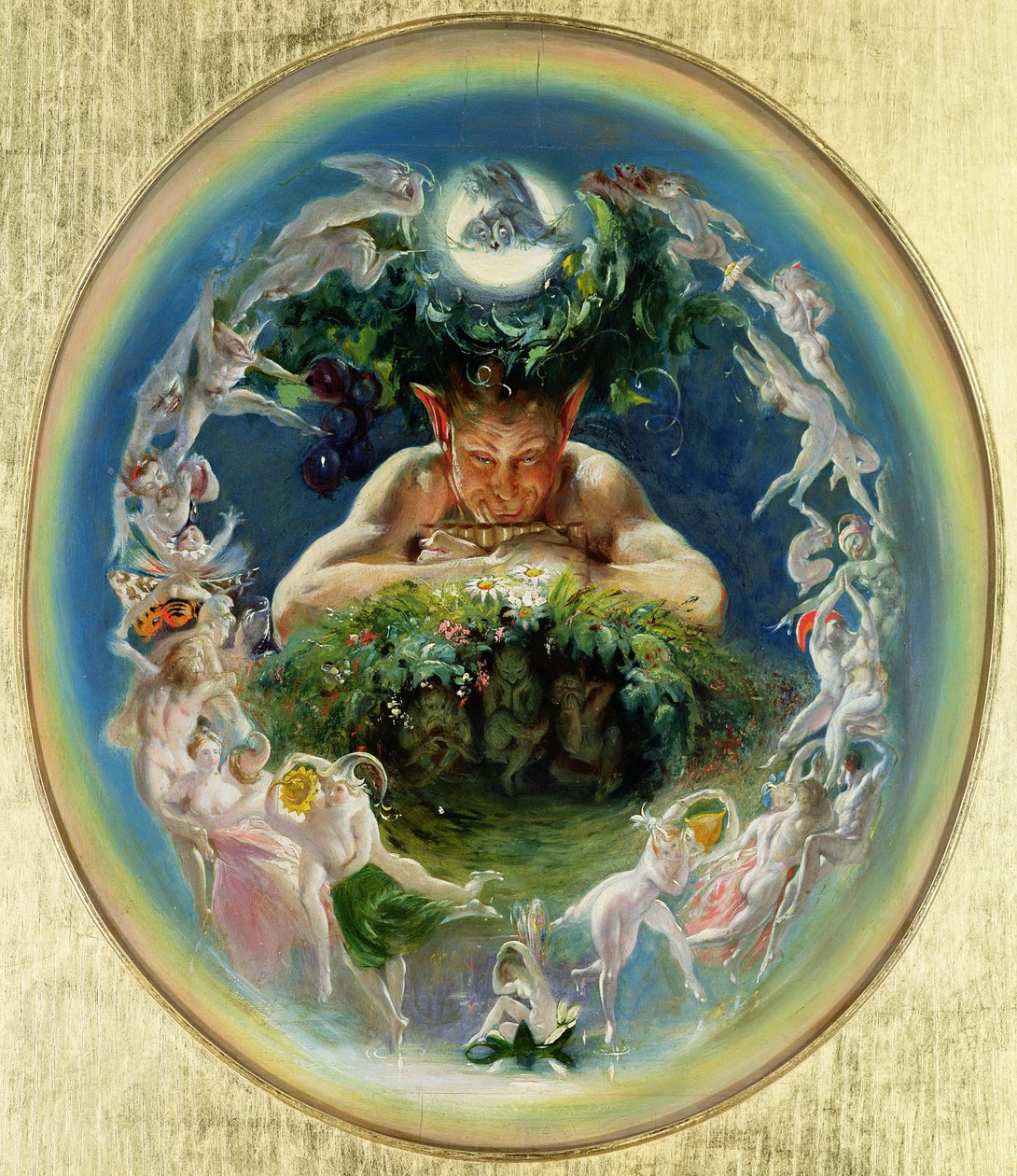 Faun und die Feen, ca. 1834 von Daniel Maclise