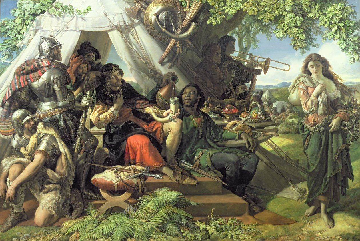 König Cophetua und das Bettlermädchen von Daniel Maclise