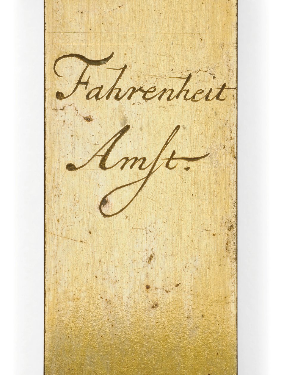 Signierte Thermometerskala von Daniel Gabriel Fahrenheit