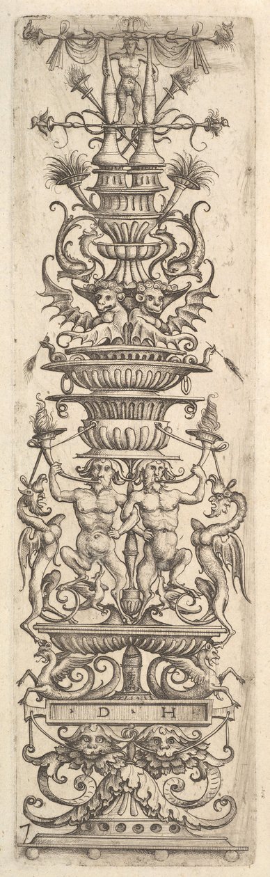 Kandelaber grotesk, ca. 1485-1536 von Daniel Hopfer