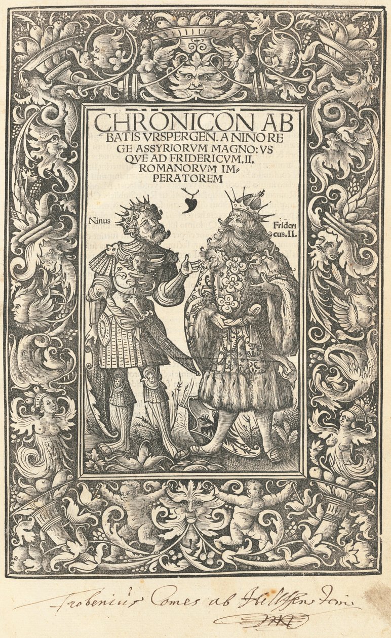 Chronik des Abtes von Urspergen von Daniel Hopfer and Burchardus Biberacensis, Provost of Ursperg