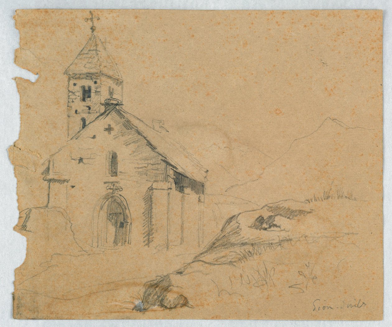 Kleine Kirche in Sion, Schweiz von Daniel Huntington
