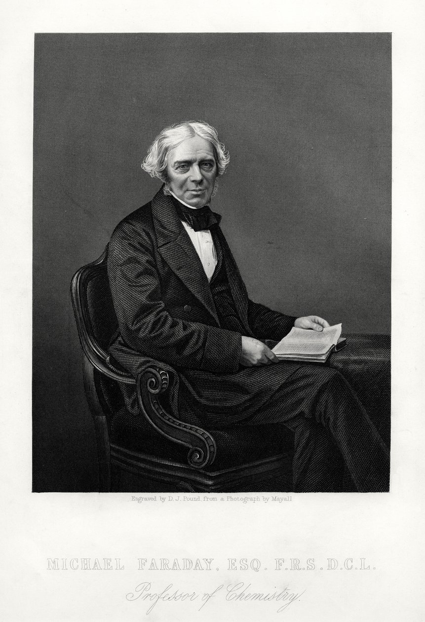 Michael Faraday, britischer Wissenschaftler von Daniel John Pound