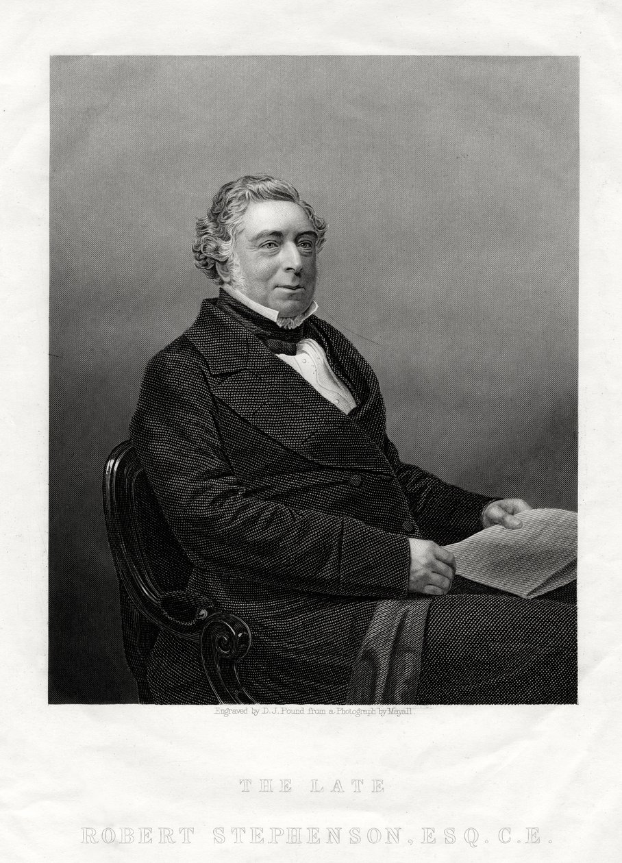 Robert Stephenson, englischer Bauingenieur, 1880 von Daniel John Pound