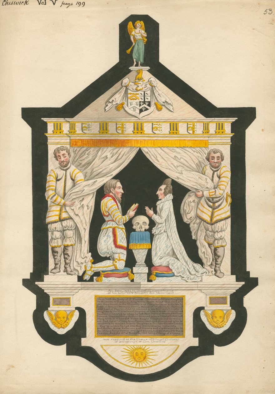 Denkmal für Sir Thomas Chaloner von Daniel Lysons