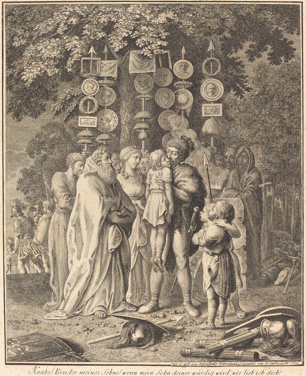 Alte Teutonen von Daniel Nikolaus Chodowiecki