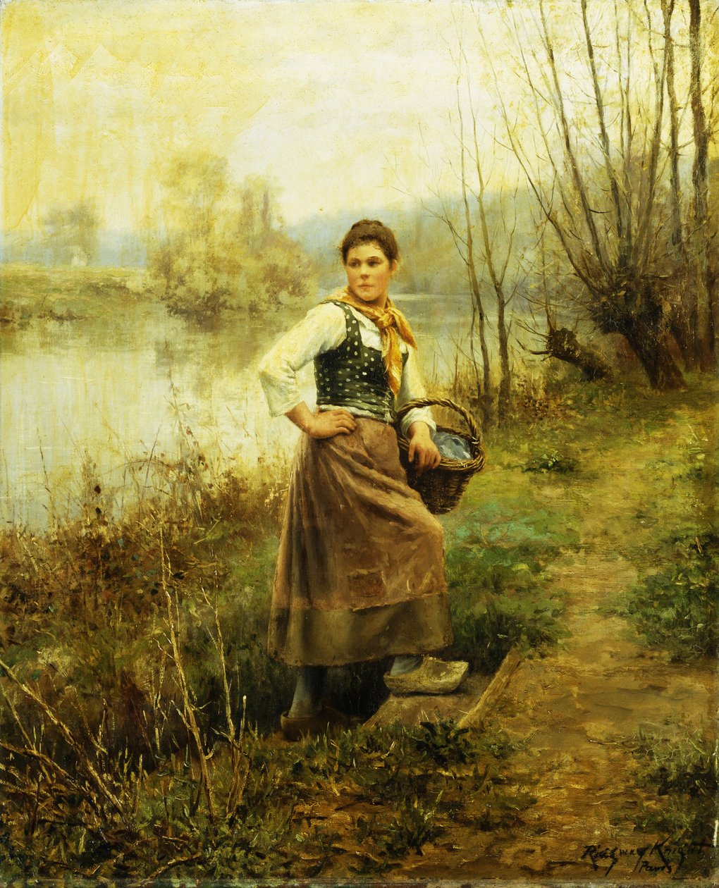 Landmädchen von Daniel Ridgway Knight