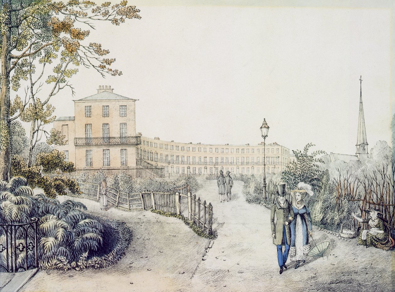 The Crescent, Cheltenham, 1821 von Daniel Thomas Egerton