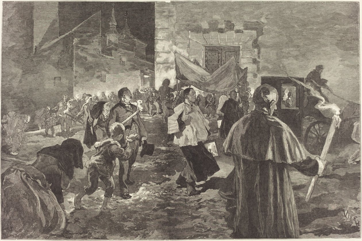 Spanien. Das Viatikum von Daniel Vierge