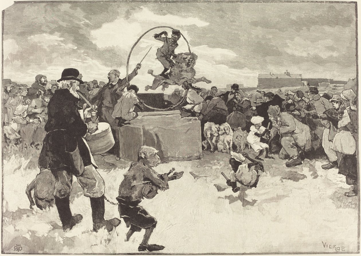 Die gelehrten Hunde von Daniel Vierge