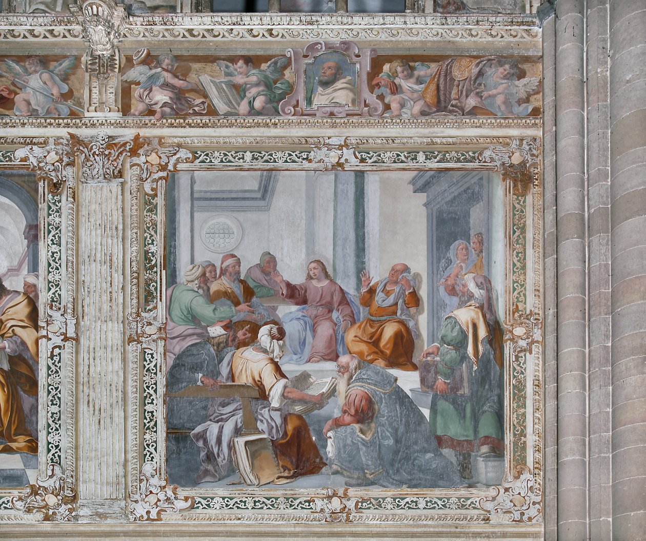 Christus unter den Doktoren von Daniele Crespi