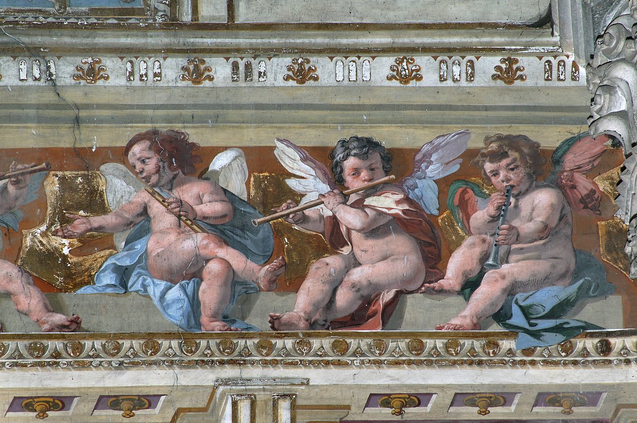Musizierende Engel und Putti von Daniele Crespi