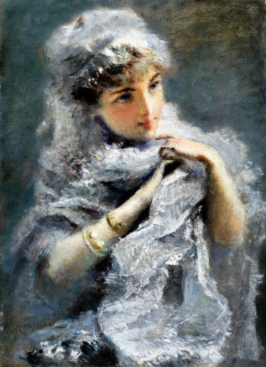 Das englische Mädchen, 1886 von Daniele Ranzoni