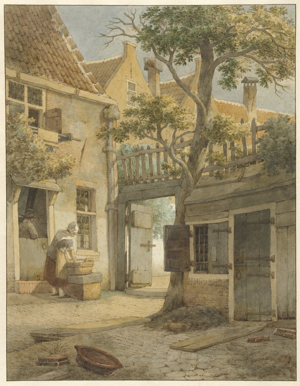 Innenhof eines Hofes in Amsterdam von Daniël Kerkhoff