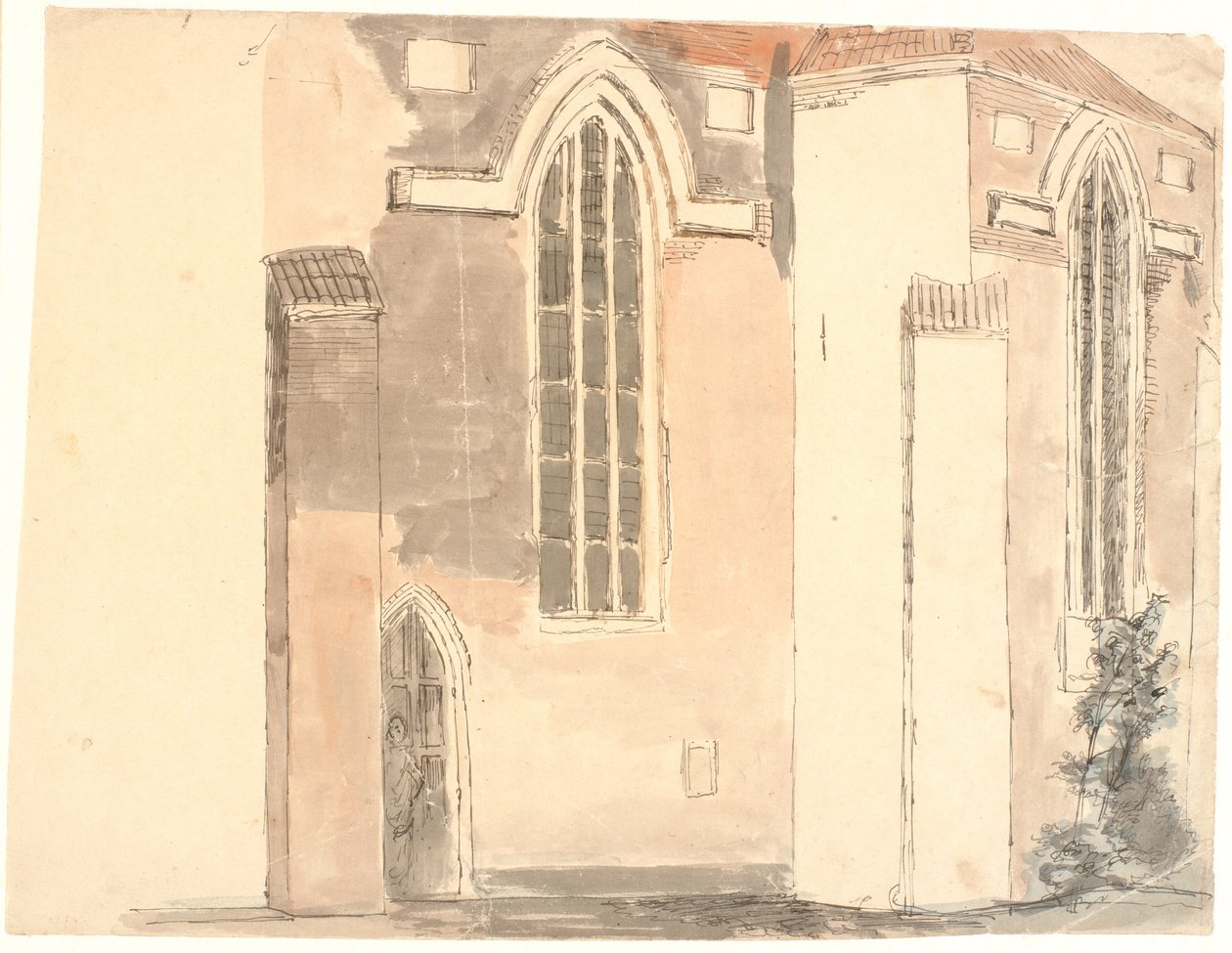 Teil der St. Hans Kirche in Odense von Dankvart Dreyer