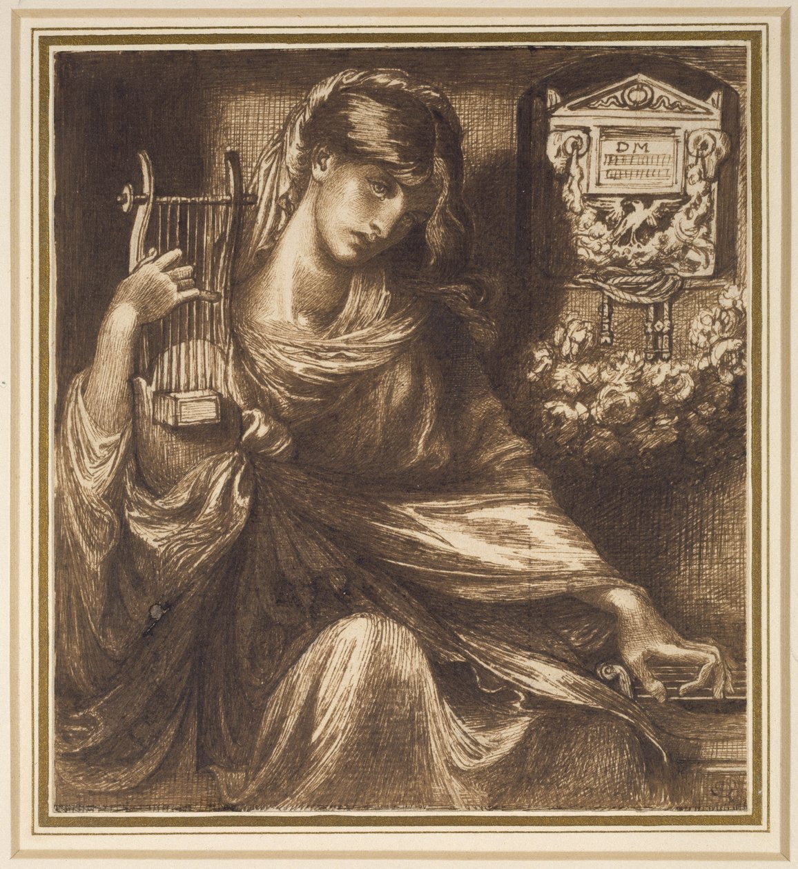 Eine römische Witwe, 19. Jahrhundert von Dante Gabriel Charles Rossetti