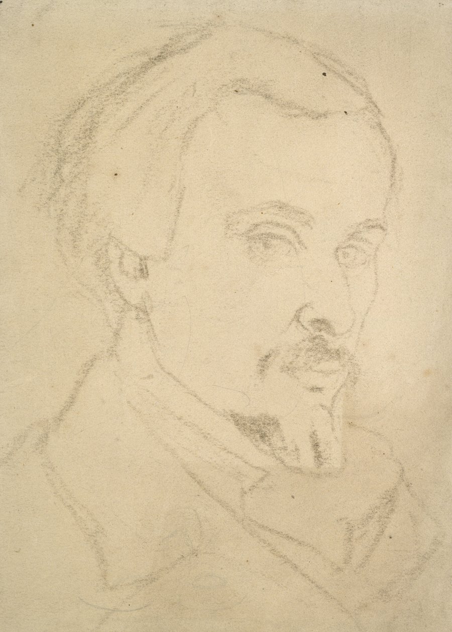 Selbstporträt von Dante Gabriel Charles Rossetti