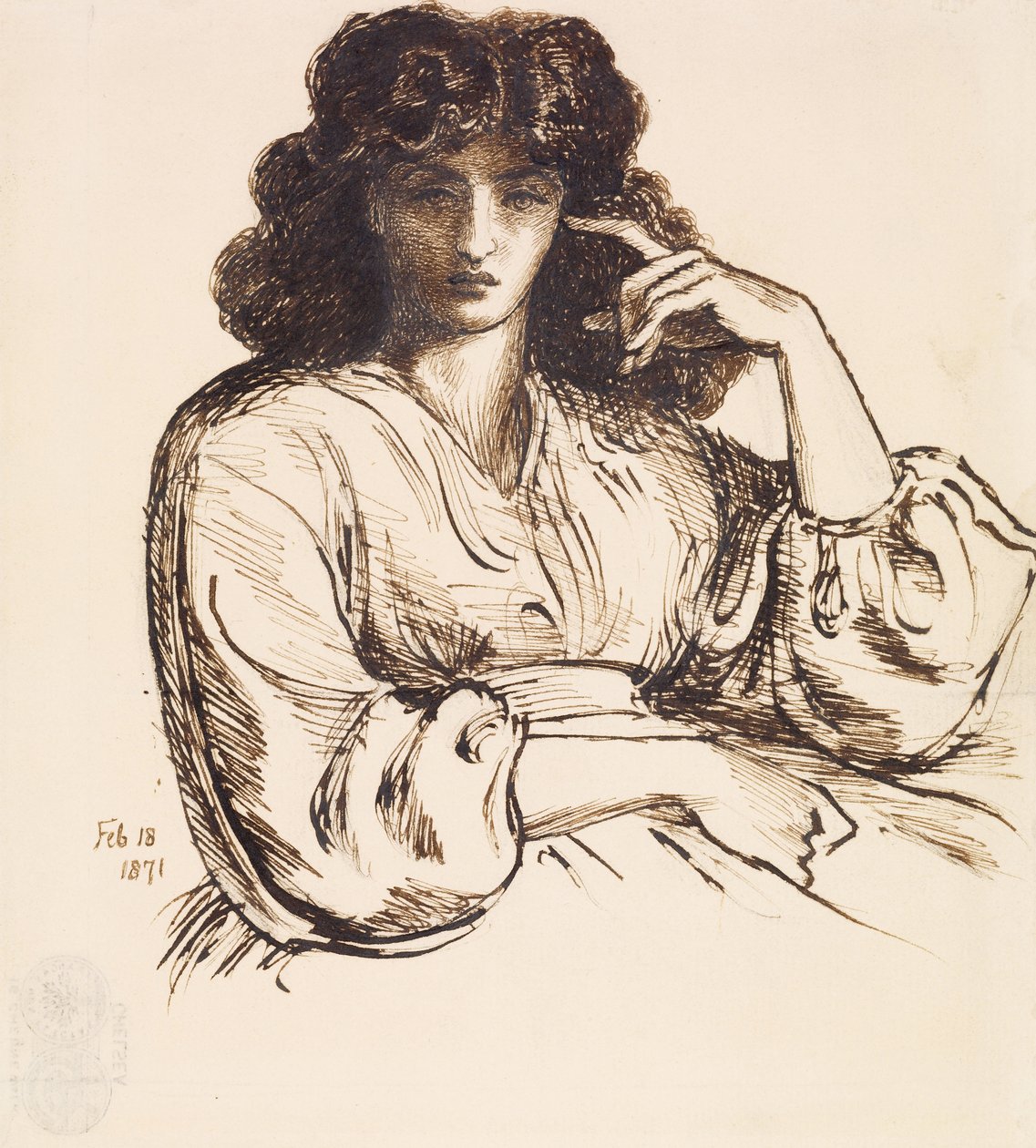Porträt von Jane Morris von Dante Gabriel Charles Rossetti