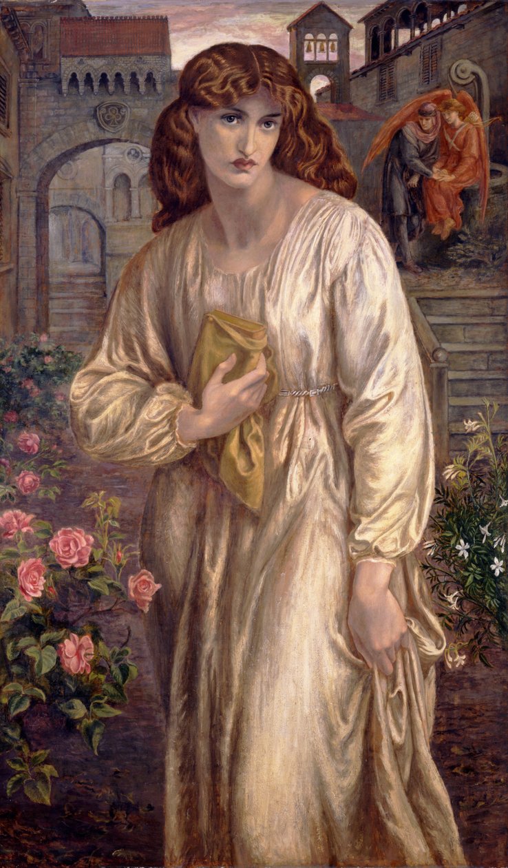 Begrüßung von Beatrice von Dante Gabriel Charles Rossetti