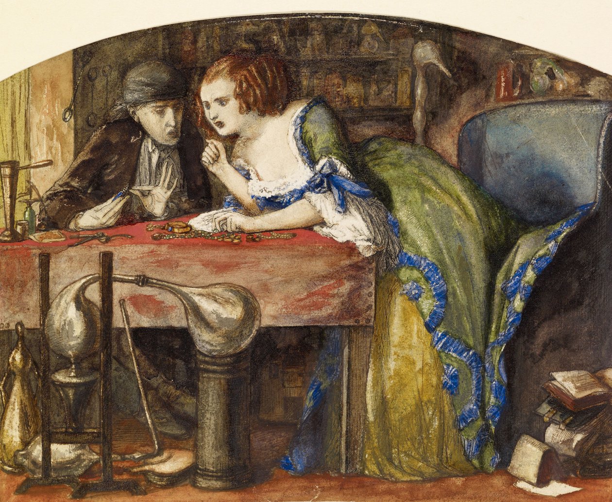 Das Labor von Dante Gabriel Charles Rossetti