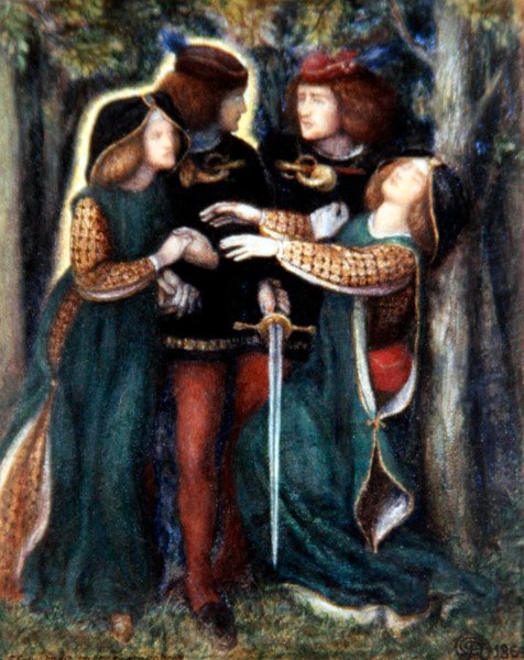 Wie sie sich trafen von Dante Gabriel Charles Rossetti