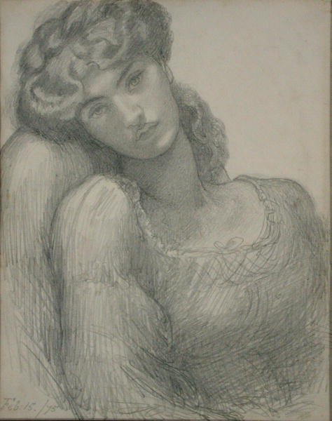 Mrs. Morris (1839-1914) von Dante Gabriel Charles Rossetti