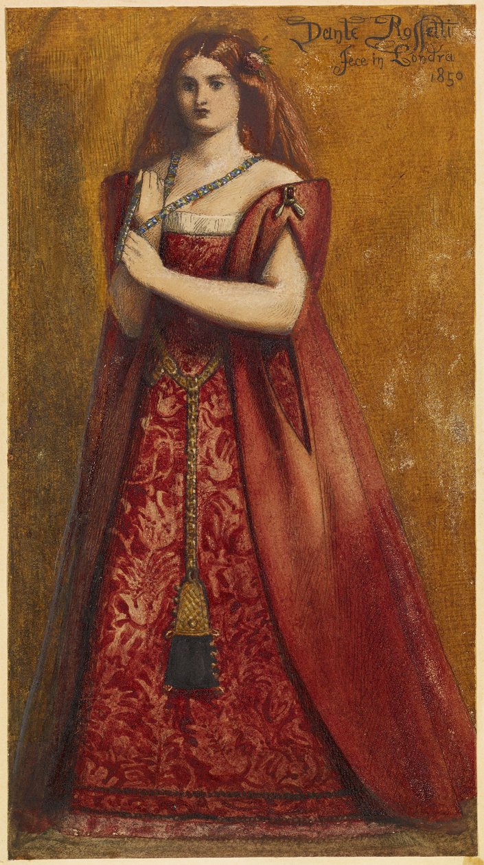 Rosso Vestita von Dante Gabriel Charles Rossetti