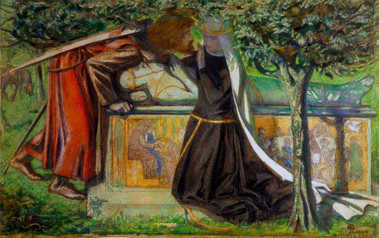 Arthurs Grab von Dante Gabriel Charles Rossetti