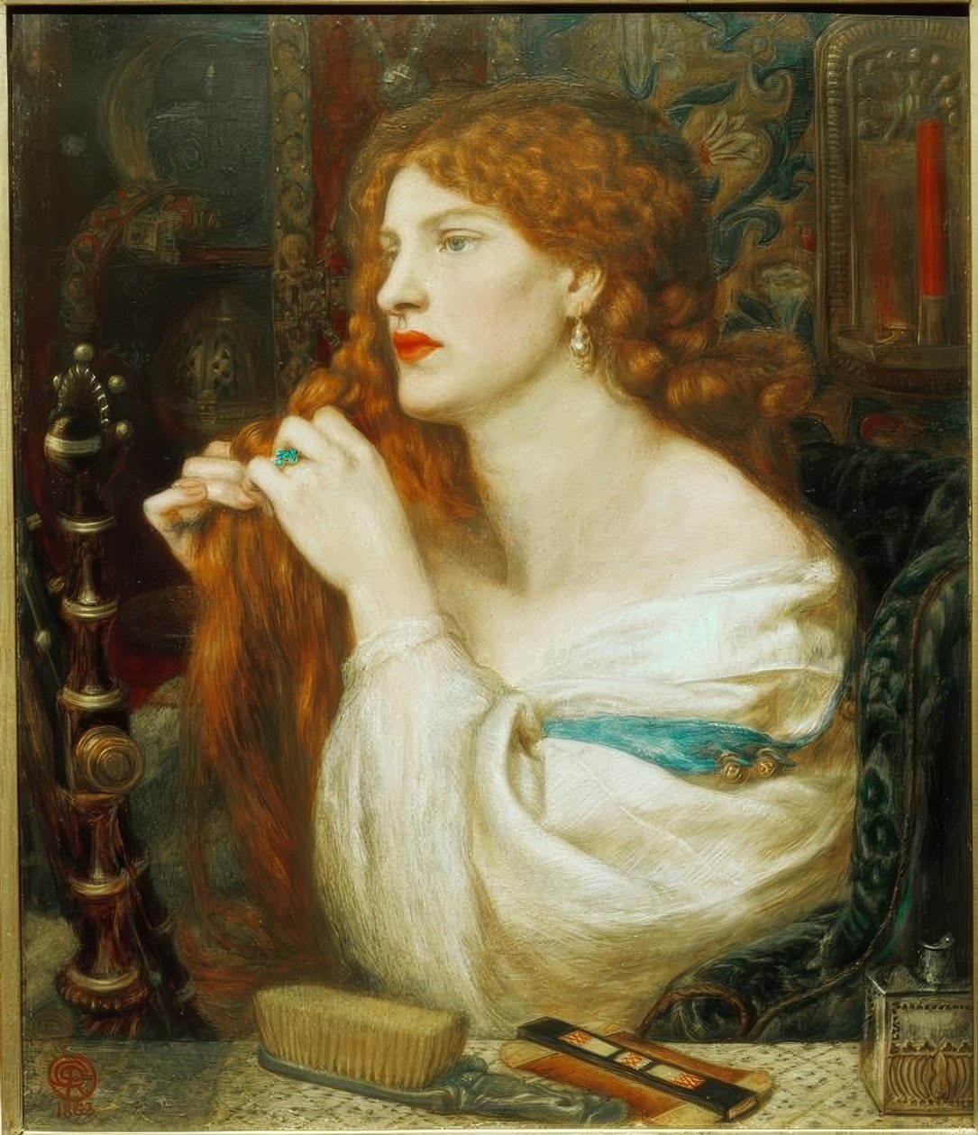Fazios Geliebte (Aurelia) von Dante Gabriel Charles Rossetti