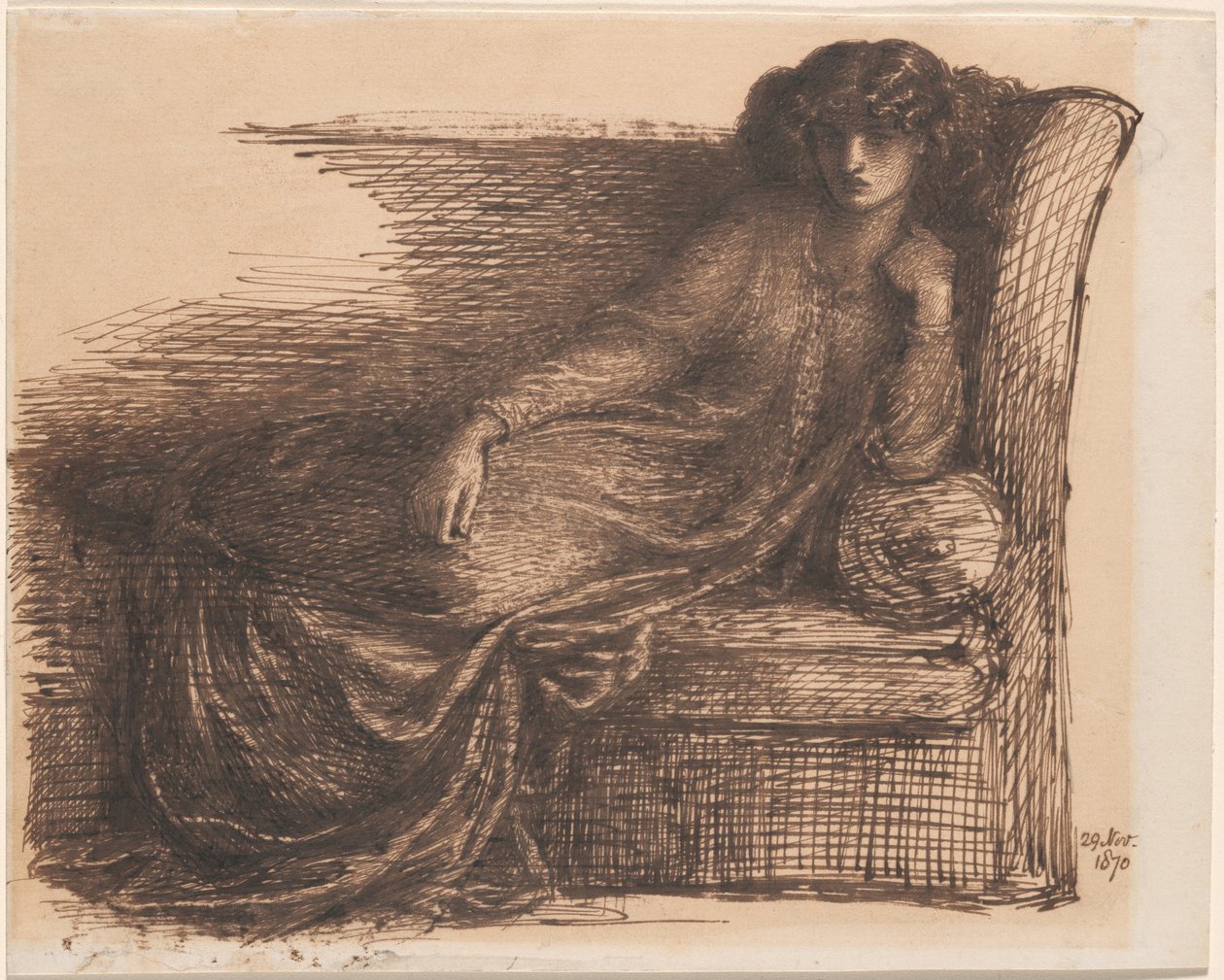 Jane Morris von Dante Gabriel Rossetti
