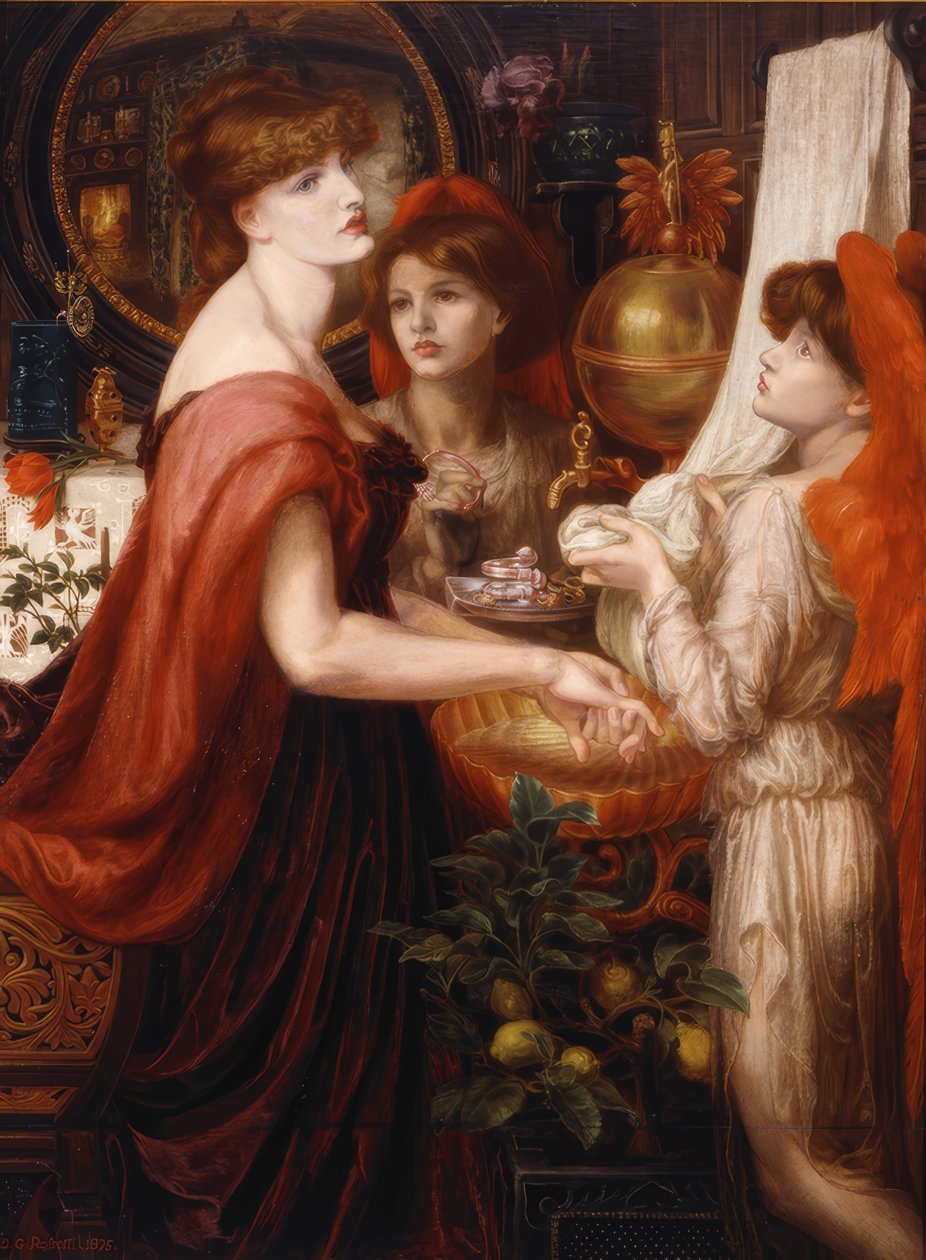 Die schöne Hand von Dante Gabriel Rossetti