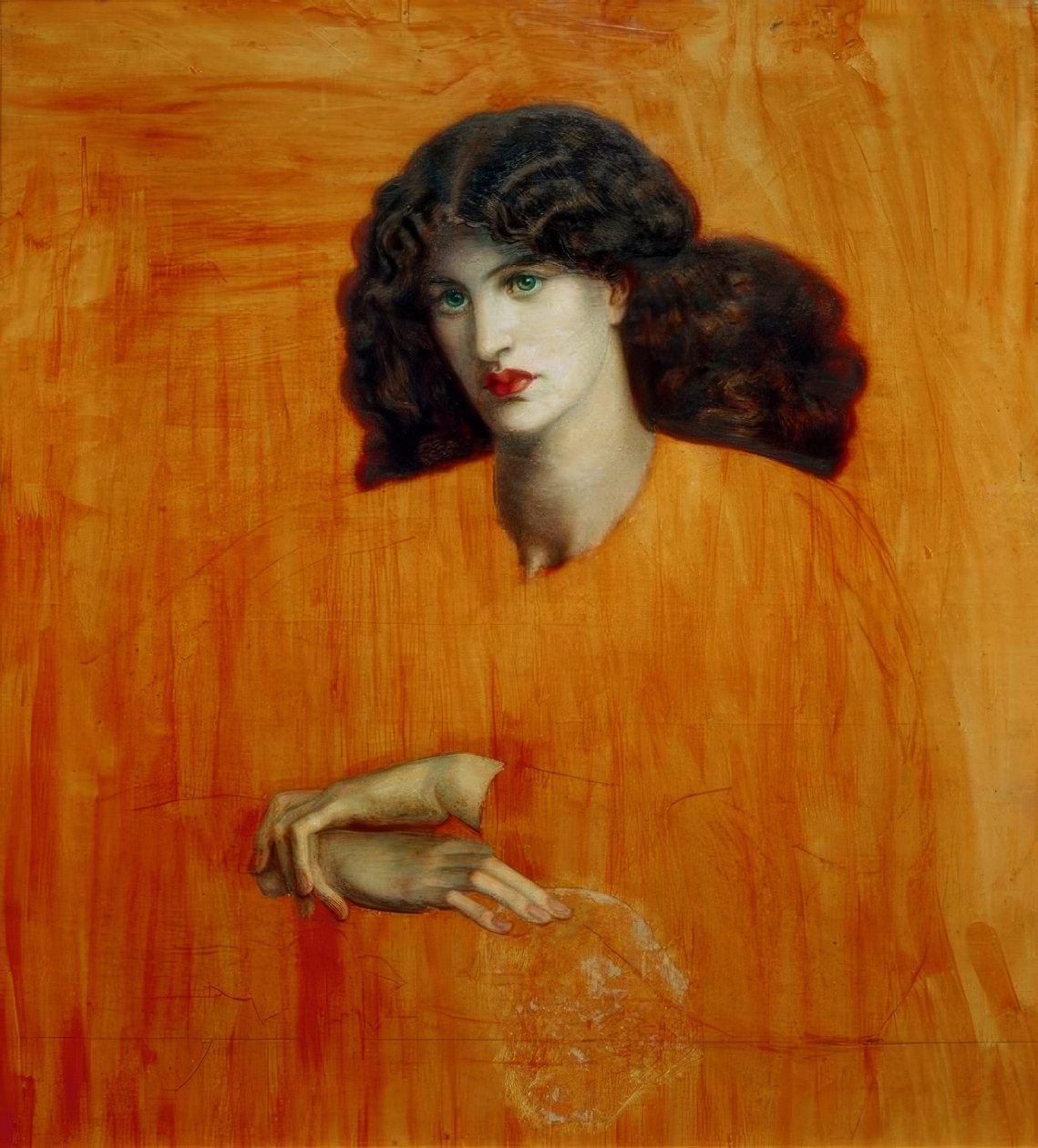 Die Frau am Fenster von Dante Gabriel Charles Rossetti