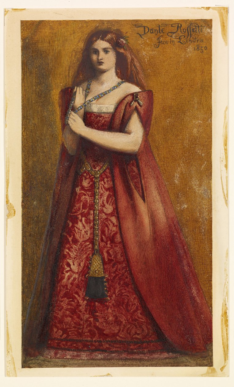 Rosso Vestita von Dante Gabriel Rossetti