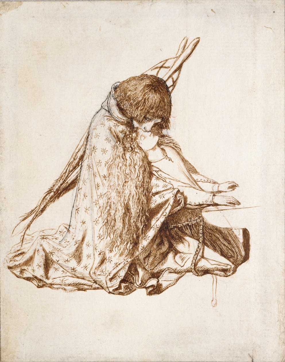 St. Cäcilia, ca. 1850er von Dante Gabriel Rossetti
